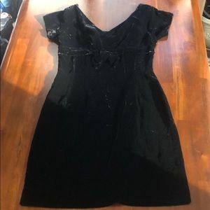 Velvet vintage black dress